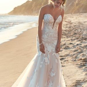 Rebecca Ingram Hattie strapless mermaid bridal gown